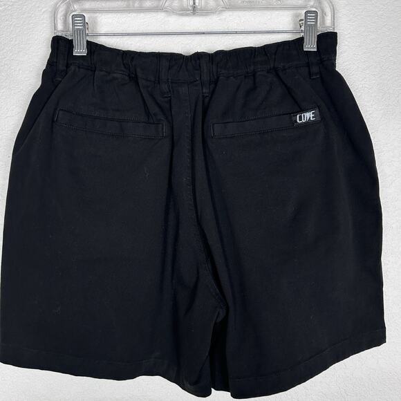 COVE USA Chino Shorts Men's 32 Black 5" Inseam Elastic Waist Casual - Picture 2 of 7